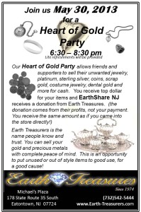 Earth Treasures Heart of Gold Party